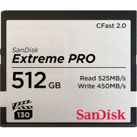 EXTREME PRO 512GB CFAST 2.0 MEMORY CARD