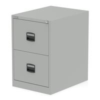 QUBE BY BISLEY 2 DRAWER FILING CABINET G