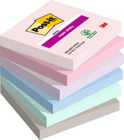Post it Super Sticky Notes Soulful Colours 76x76mm 90 Sheets (Pack 6) 7100259204