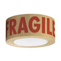 Self-Adhesive Paper Tape Printed Fragile in Red 50mm x 50m (Pack 6) - SAP5050FR