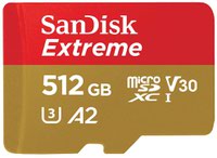SANDISK 512GB EXTREME CLASS 10 MEMORY CA