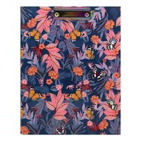 Pukka Bloom A4 Padfolio Blue Floral With Matching Refill Pad 9580-BLM