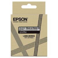 EPSON LK-6TBJ BLACK ON MATTE CLEAR TAPE