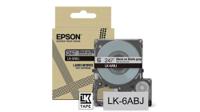 EPSON LK-6ABJ BLACK ON MATTE LIGHT GRAY