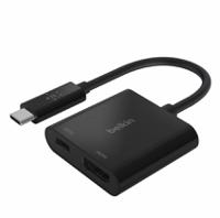 USB C TO HDMI AND CHARGE ADAPTER BLACK