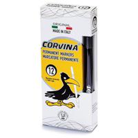 CORVINA PERM MARKERS 1MM BULLET TIP BLAC