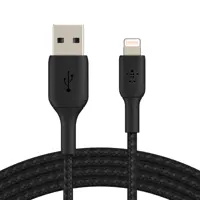 BC 1M BRAIDED LIGHTNING TO USB A CABLE