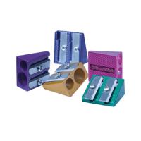 METAL WEDGE DOUBLE SHARPENER BOX - ASSTD
