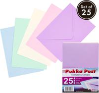 PUKKA POST C5 PASTEL ENVELOPES PACK 25