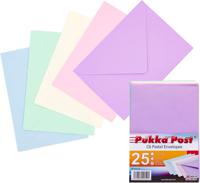 PUKKA POST C6 PASTEL ENVELOPES PACK 25