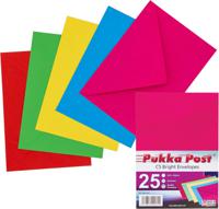 PUKKA POST C5 BRIGHT ENVELOPES PACK 25