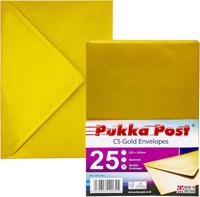 PUKKA POST C5 GOLD ENVELOPES PACK 25