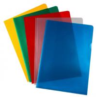 ValueX Cut Flush Folder Polypropylene A4 120 Micron Assorted Colours (Pack 50)