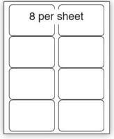 PURELY A4 SHEET LABEL 8UP BOX 100 SHTS