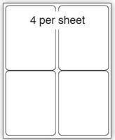 PURELY A4 SHEET LABEL 4UP BOX 100 SHTS