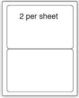 PURELY A4 SHEET LABEL 2UP BOX 100 SHTS