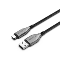 3M ARMOURED USB-C TO USB-A BLACK CABLE