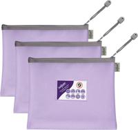 EVA PASTEL MESH HC A5 ZIPPA BAG - PURPLE