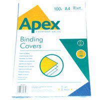 VALUEX LEATHERBOARD COVERS BLUE A4 PK100
