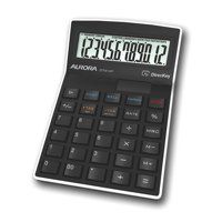 Aurora 12 Digit Semi Desktop Calculator Black - DT910P