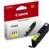 Canon CLI551Y Yellow Standard Capacity Ink Cartridge 7ml - 6511B001