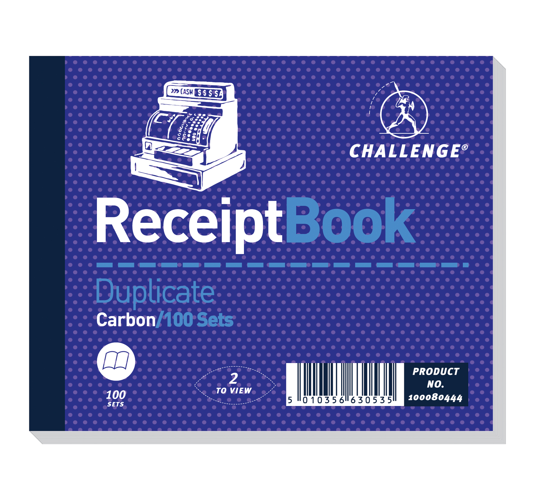 Challenge 105x130mm Dup Receipt Book PK5