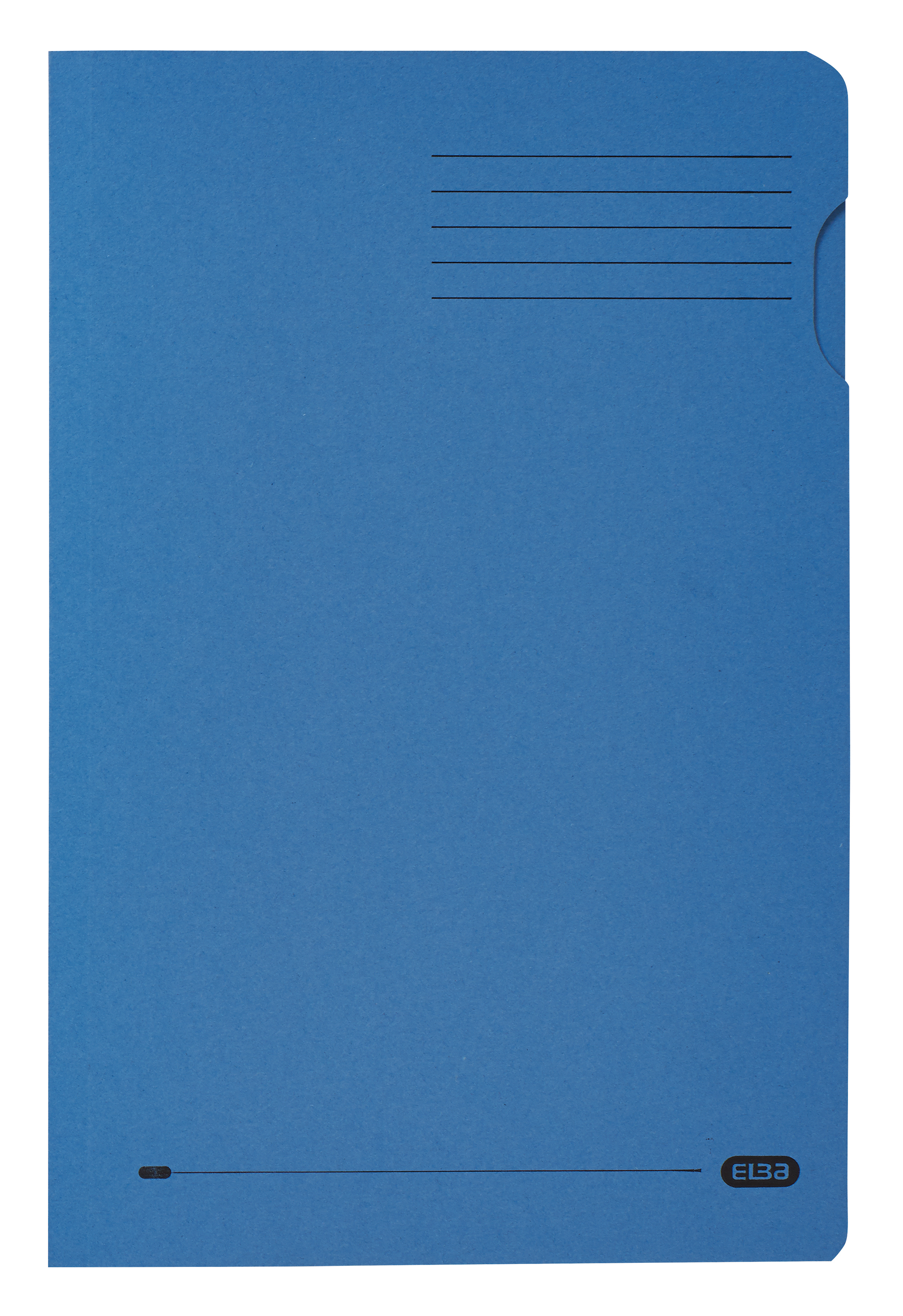 Elba Square Cut Folder Foolscap Blue Pack 100