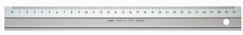 Linex Aluminium Hobby Ruler 30cm Silver LX E2930M