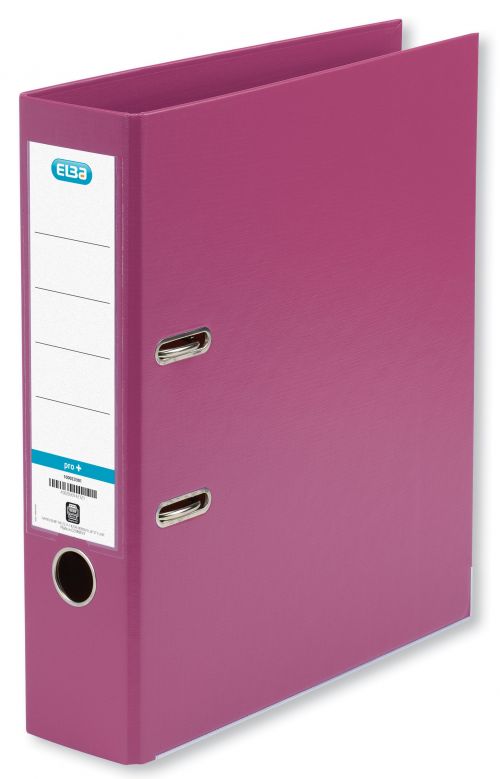 Elba Lever Arch File PP 70mm Spine A4 Pink Ref 100023300 [Pack 10]