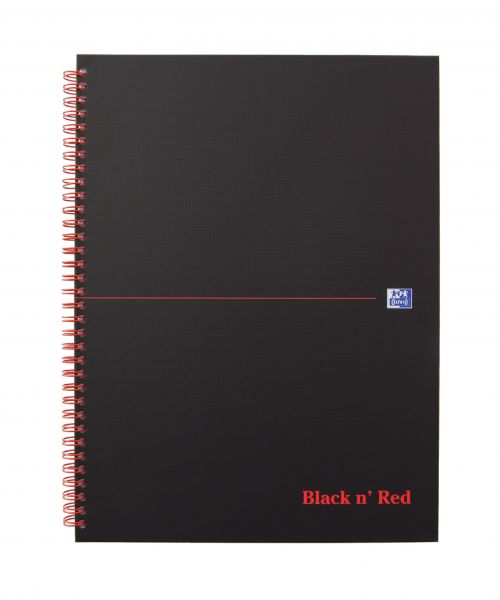 Black+n+Red+A4%2B+Wirebound+Hard+Cover+Notebook+Ruled+140+Pages+Matt+Black%2FRed+%28Pack+5%29+-+100080218