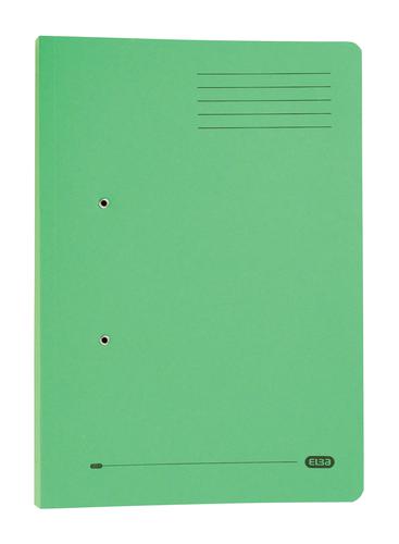 Elba Stratford Spring Pocket File 320gsm Foolscap Green (Pack of 25) 100090147