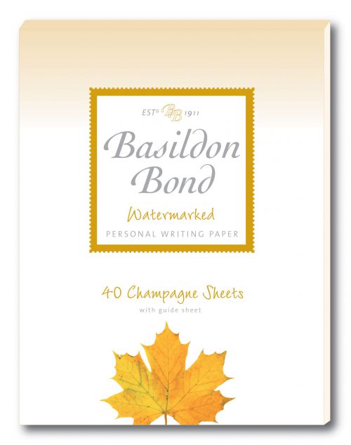 Basildon Bond Writing Pad 137 x 178mm Champagne (Pack of 10) 100101040