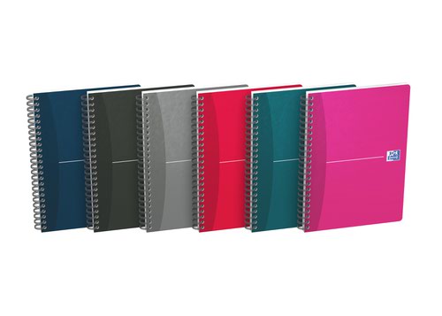 Oxford Office Nbk Wirebound Soft Cover 90gsm Smart Ruled 180pp A5 Assorted Colour Ref 100103741 [Pack 5]