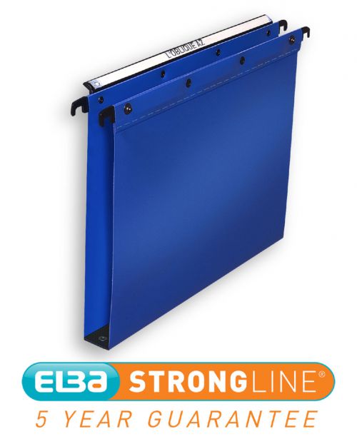 Elba+Ultimate+Linking+Suspension+File+Polypropylene+30mm+Wide-base+Foolscap+Blue+Ref+100330371+%5BPack+25%5D
