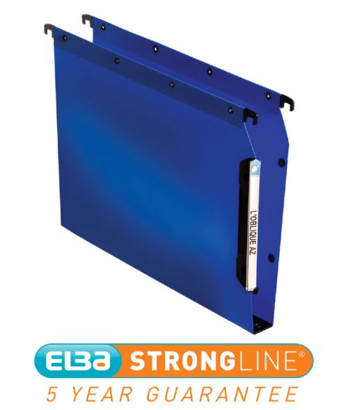 Elba+Ultimate+Polypro+Linking+Lateral+File+Polypropylene+30mm+Wide-base+A4+Blue+Ref+100330584+%5BPack+25%5D