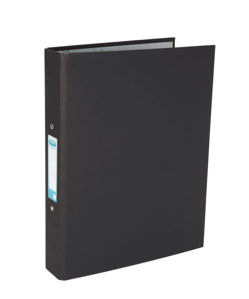 Elba+Ring+Binder+Paper+On+Board+2+O-Ring+25mm+Size+A4+Plus+Black+Ref+400033495