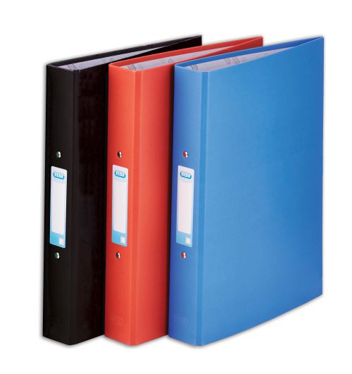 Elba+Ring+Binder+Paper+On+Board+2+O-Ring+25mm+Size+A4+Plus+Assorted+Ref+400033510+%5BPack+10%5D
