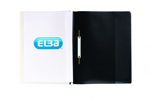 Elba+A4%2B+Report+File+Capacity+160+Sheets+Clear+Front+A4+Black+Ref+400055036+%5BPack+25%5D
