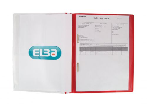 Elba+A4%2B+Report+File+Capacity+160+Sheets+Clear+Front+A4+Red+Ref+400055038+%5BPack+25%5D