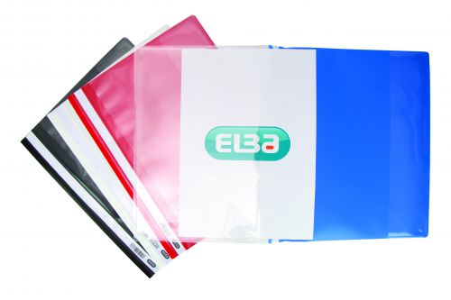 Elba+Report+Files+With+Front+Cover+Pocket+A4+Assorted+%28Pack+25%29+400055040