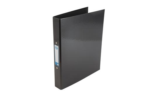 Elba Ring Binder A4 Laminated Paper On Board 30mm Spine 25mm Capacity 2 O-Ring Black 400107382