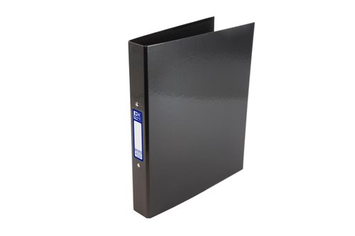 Elba Ring Binder Laminated Gloss Finish 2 O-Ring 25mm Size A4+ Black Ref 400017753