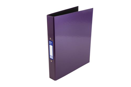 Elba Ring Binder Laminated Gloss Finish 2 O-Ring 25mm A4+ Metallic Purple Ref 400017758