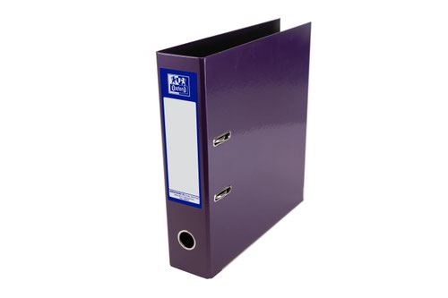 Elba+Lever+Arch+File+Laminated+Gloss+Finish+70mm+Capacity+Paper+on+Board+A4+Purple+Ref+400107440