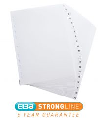 OXFORD PP INDEX 1-20 A4 WHT 100204786