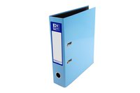 Elba Lever Arch File Laminated Gloss Finish 70mm Capacity Paper on Board A4 Light Blue Ref 400132438