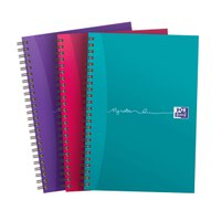 Oxford Mynotes Twinwire Notebook 200 Pages A5 Assorted (Pack 3) 400159503