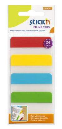 VALUEX FILING TABS 38X51MM 4 COLOURS 6 T