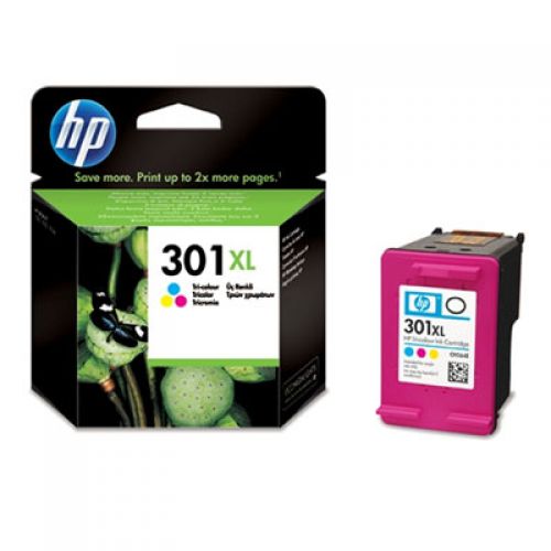 HP+No.301XL+Inkjet+Cartridge+High+Capacity+Tri-Colour+CH564EE