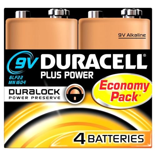 Duracell+Duralock+Plus+Power+Batteries+9V+Pack+4